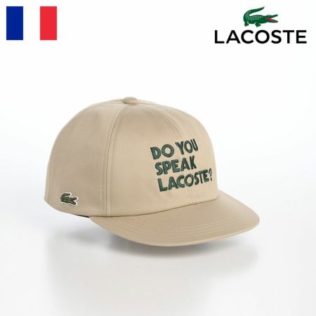 ラコステ キャップ MESSAGE CAP（メッセージ キャップ） L1304 ブラック 帽子通販 時谷堂百貨【公式】