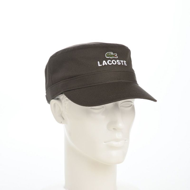 ラコステのワークキャップ LOGO DE GAULLE CAP（ロゴ ドゴールキャップ） L1308 カーキ