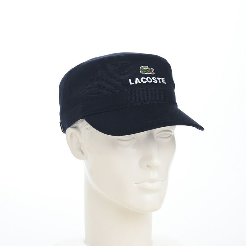 ラコステのワークキャップ LOGO DE GAULLE CAP（ロゴ ドゴールキャップ） L1308 ネイビー