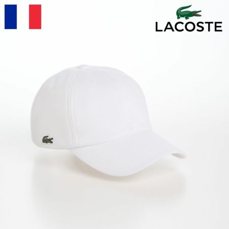 ラコステのキャップ KANOKO CAP（カノコ キャップ） L1310 ホワイト