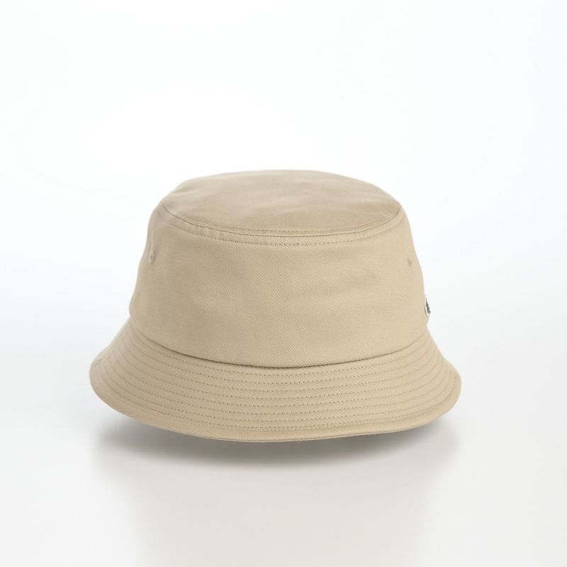 ラコステのバケットハット EMBLEM BUCKET HAT（エンブレム バケットハット） L1302 ベージュ