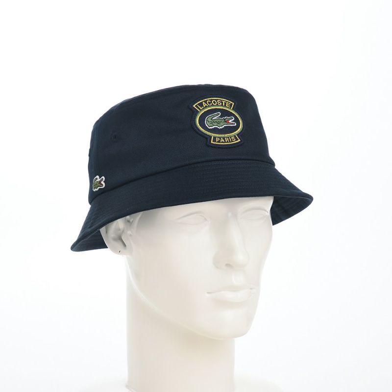 ラコステのバケットハット EMBLEM BUCKET HAT（エンブレム バケットハット） L1302 ネイビー