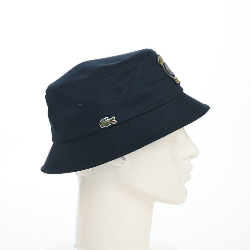 ラコステのバケットハット EMBLEM BUCKET HAT（エンブレム バケットハット） L1302 ネイビー