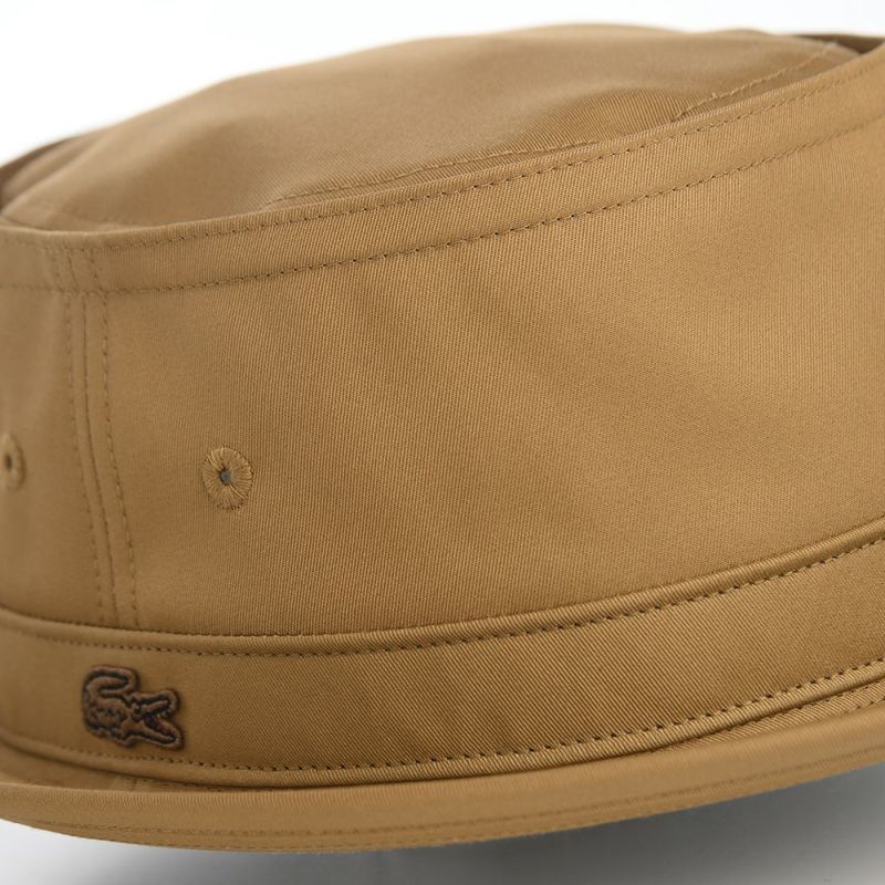 ラコステのポークパイハット TWILL PORKPIE HAT（ツイル ポークパイハット） L1314 ベージュ