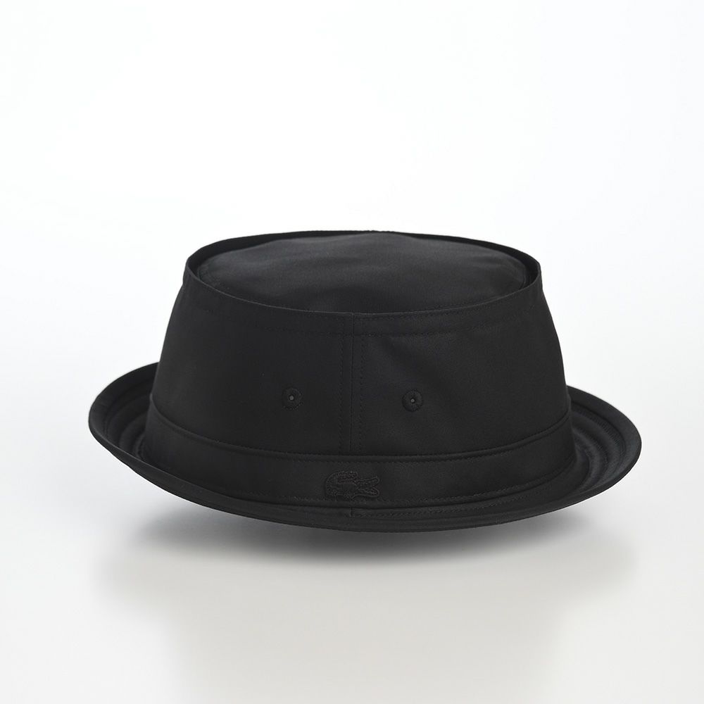 ラコステのポークパイハット TWILL PORKPIE HAT（ツイル ポークパイハット） L1314 ブラック