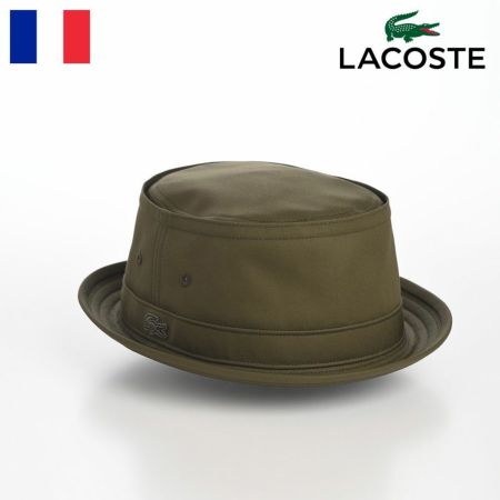 ラコステのポークパイハット TWILL PORKPIE HAT（ツイル ポークパイハット） L1314 カーキ