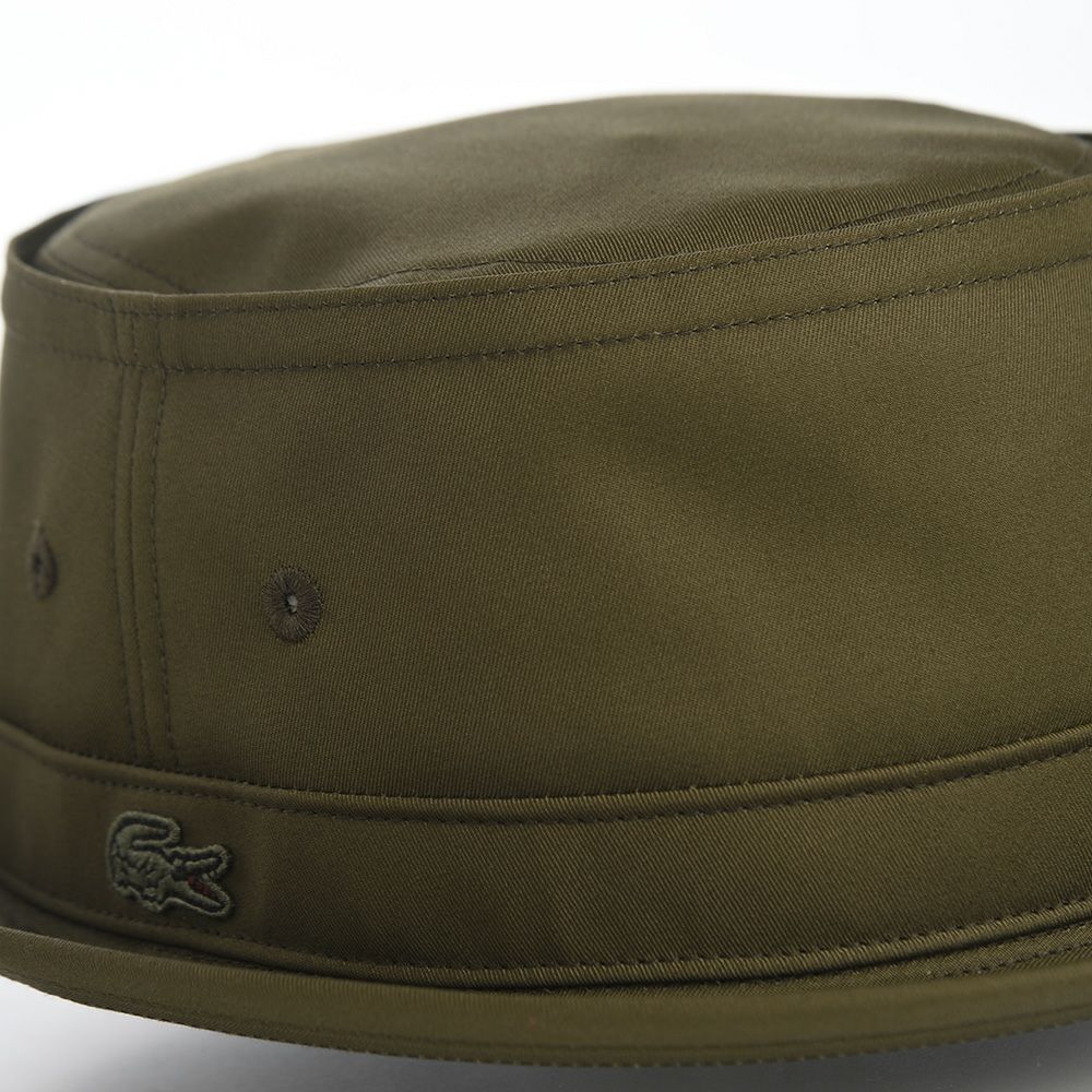 ラコステのポークパイハット TWILL PORKPIE HAT（ツイル ポークパイハット） L1314 カーキ