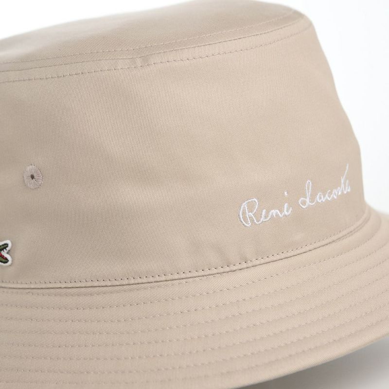 ラコステのバケットハット RENE BUCKET HAT（ルネ バケットハット） L7133 ベージュ