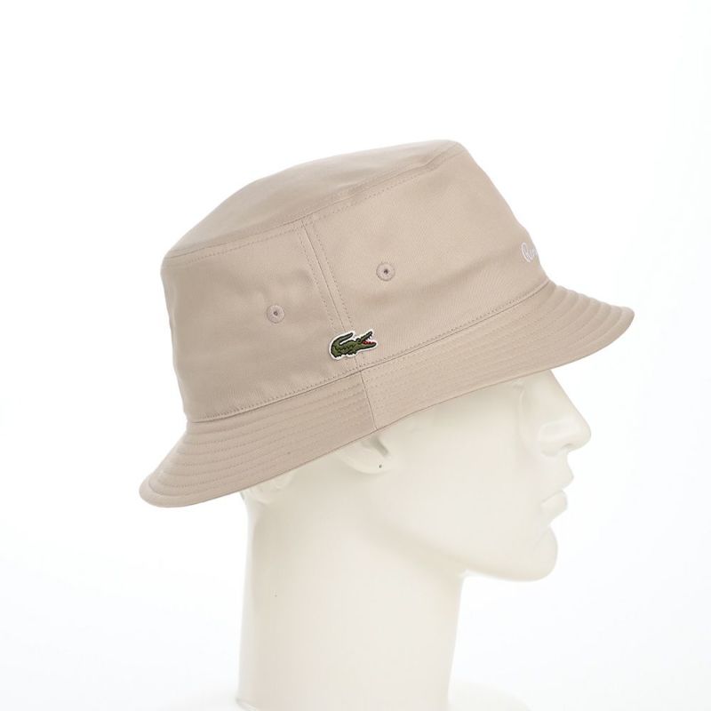 ラコステのバケットハット RENE BUCKET HAT（ルネ バケットハット） L7133 ベージュ