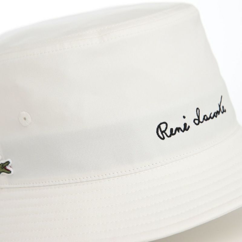 ラコステのバケットハット RENE BUCKET HAT（ルネ バケットハット） L7133 オフホワイト