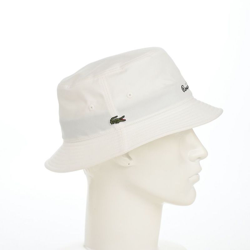 ラコステのバケットハット RENE BUCKET HAT（ルネ バケットハット） L7133 オフホワイト