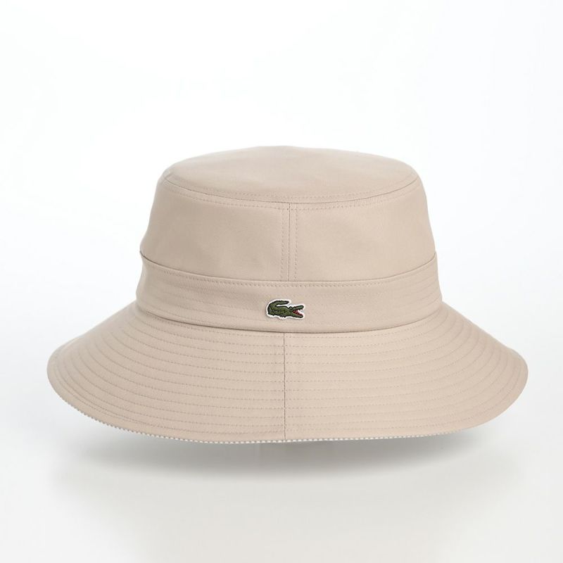 ラコステのバケットハット BASIC LONG BRIM HAT（ベーシック ロングブリム ハット） L7135 ベージュ