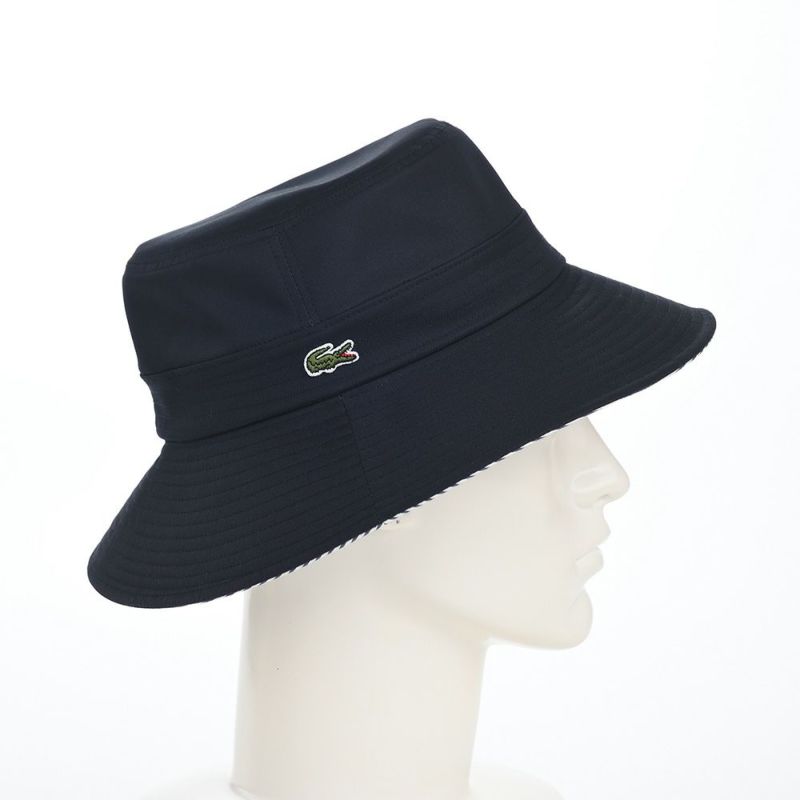 ラコステのバケットハット BASIC LONG BRIM HAT（ベーシック ロングブリム ハット） L7135 ネイビー