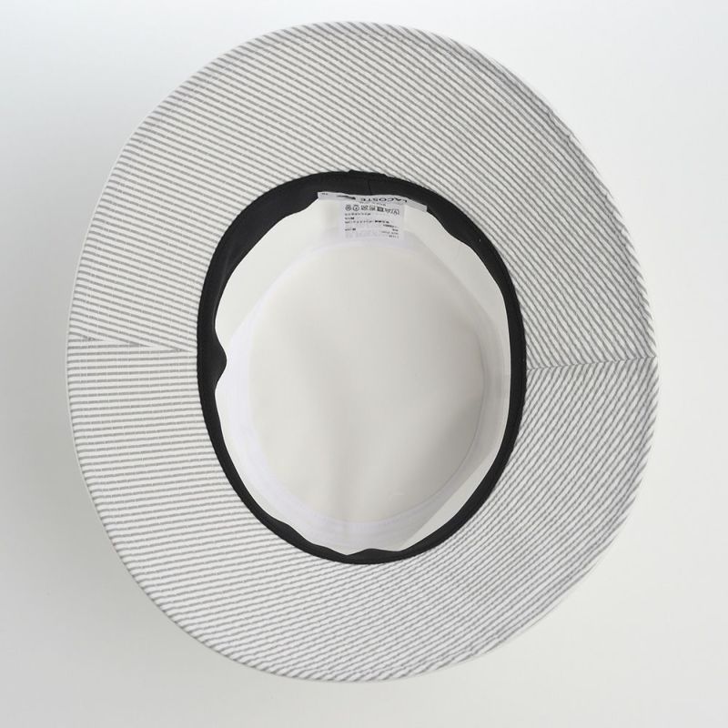 ラコステのバケットハット BASIC LONG BRIM HAT（ベーシック ロングブリム ハット） L7135 オフホワイト