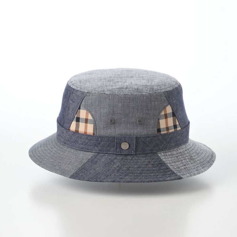 ダックスのバケットハット Hat Pattern Patchwork（ハット パターン パッチワーク） D1821 ネイビー