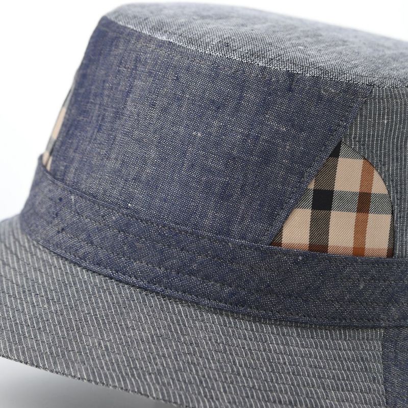 ダックスのバケットハット Hat Pattern Patchwork（ハット パターン パッチワーク） D1821 ネイビー