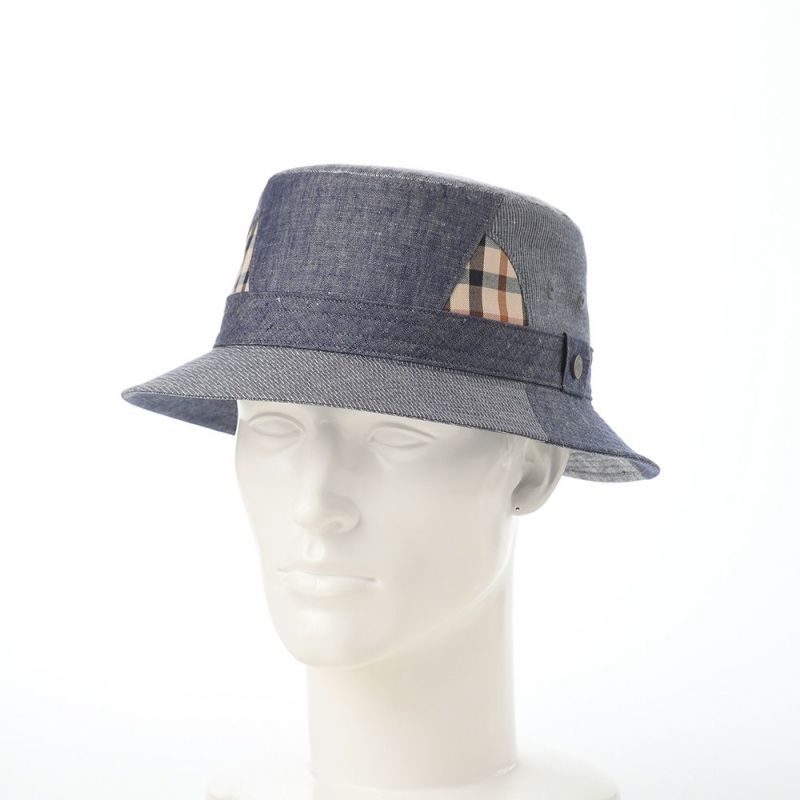 ダックスのバケットハット Hat Pattern Patchwork（ハット パターン パッチワーク） D1821 ネイビー