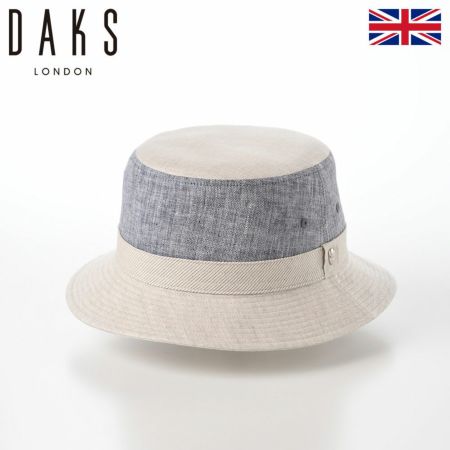 ダックスのバケットハット Hat Combi Linen（ハット コンビリネン） D1822 ベージュ