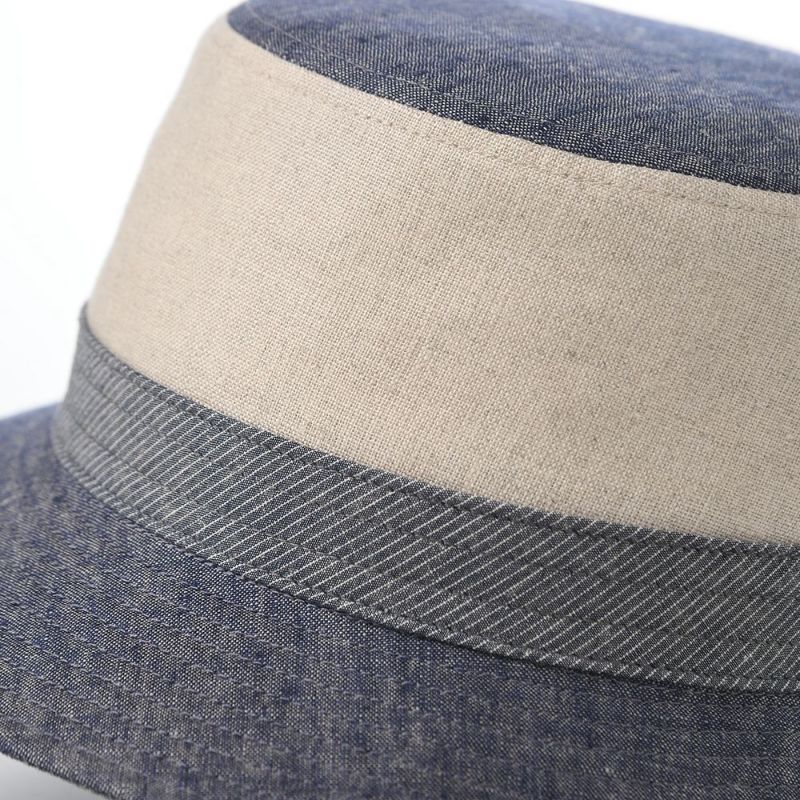 ダックスのバケットハット Hat Combi Linen（ハット コンビリネン） D1822 ネイビー