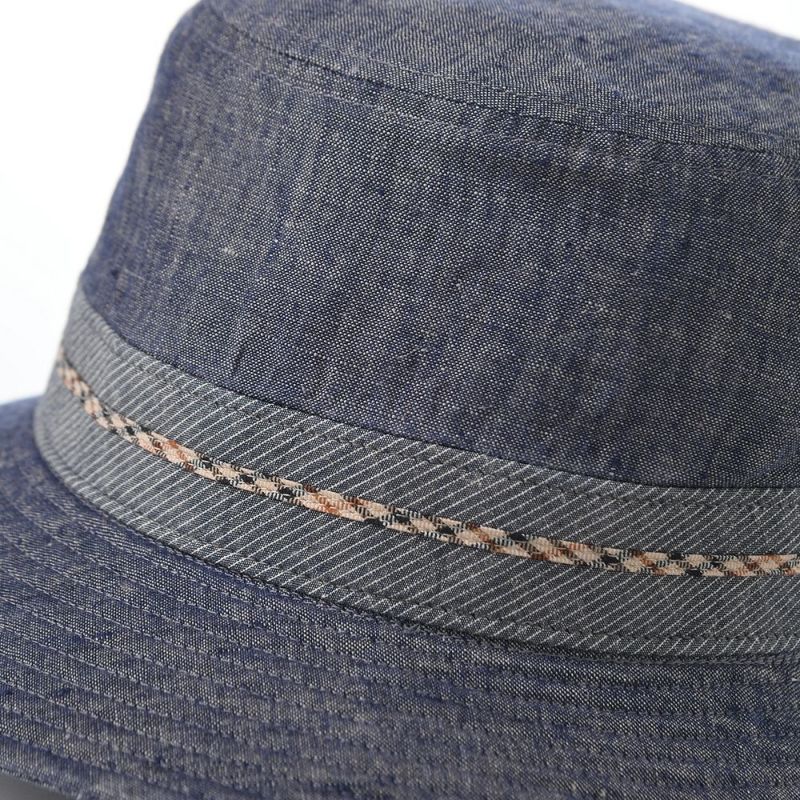 ダックスのサファリハット Hat Linen Chambray（ハット リネンシャンブレー） D1831 ネイビー
