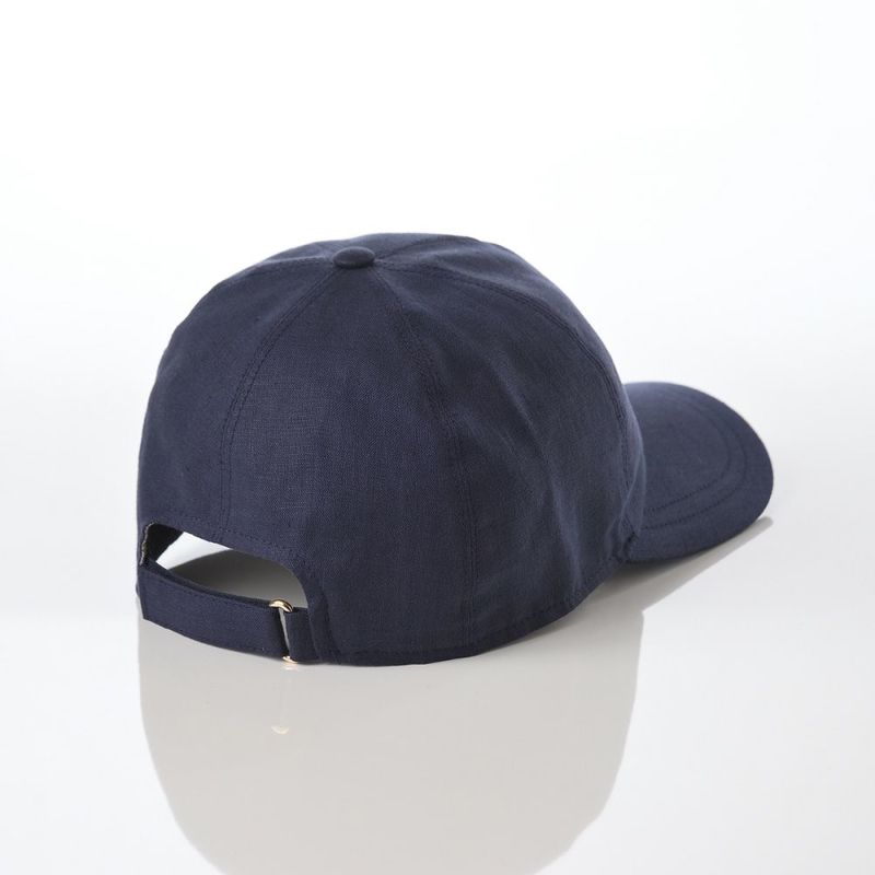 ボルサリーノのキャップ Baseball Cap Hiker Linen（ベイスボールキャップ ハイカーリネン） B95174 ネイビー