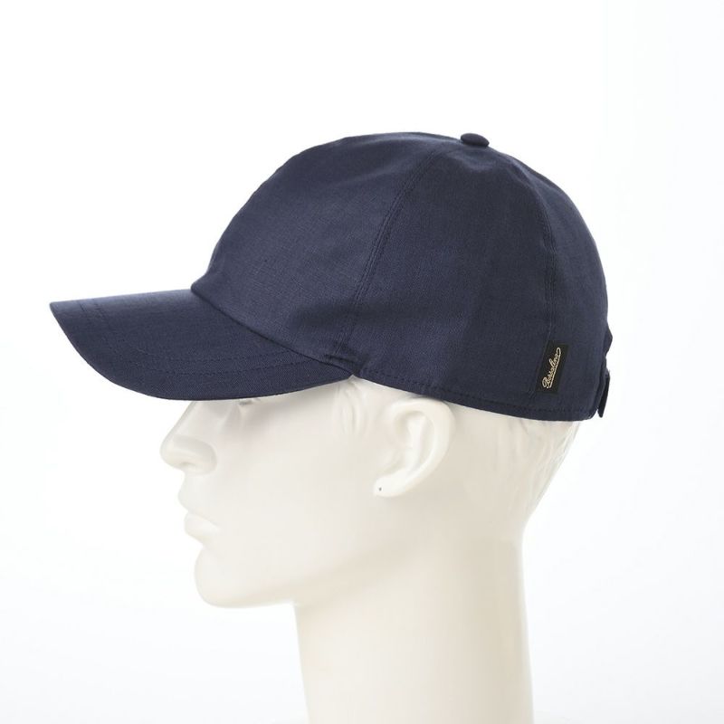 ボルサリーノのキャップ Baseball Cap Hiker Linen（ベイスボールキャップ ハイカーリネン） B95174 ネイビー