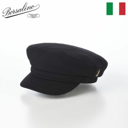 ボルサリーノのマリンキャップ Sailor Cap（セーラーキャップ） B45079 ブラック