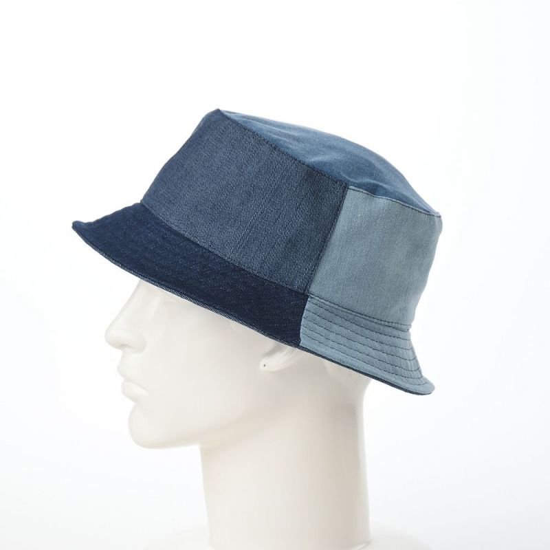 マローネのバケットハット Cloche Patchwork（クロッシュ パッチワーク） MT353 ブルー