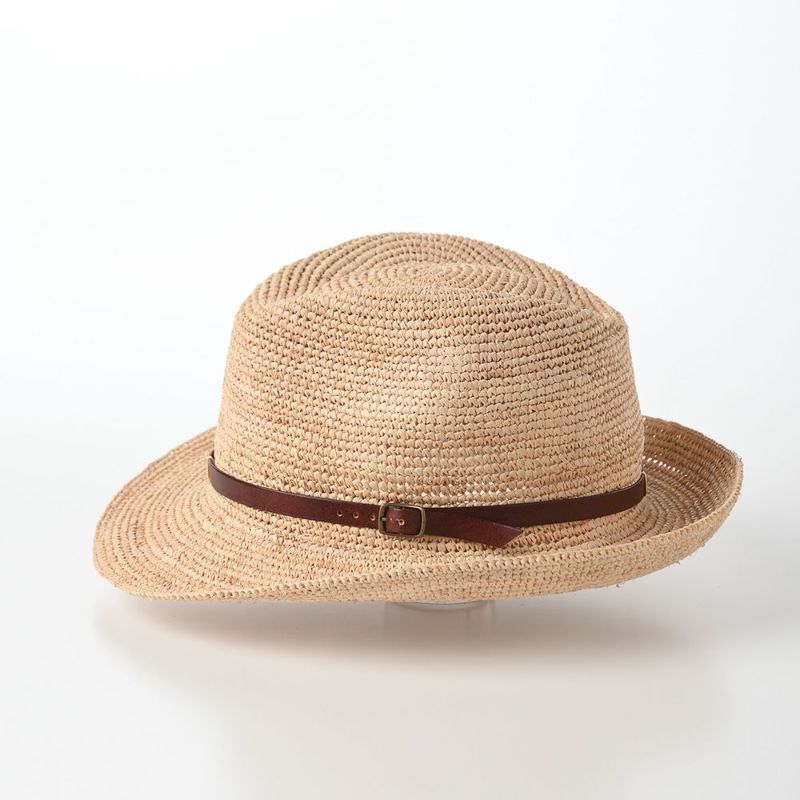 マローネのラフィアハット Rollable Raffia Hat（ローラブル ラフィアハット）  ブラウン