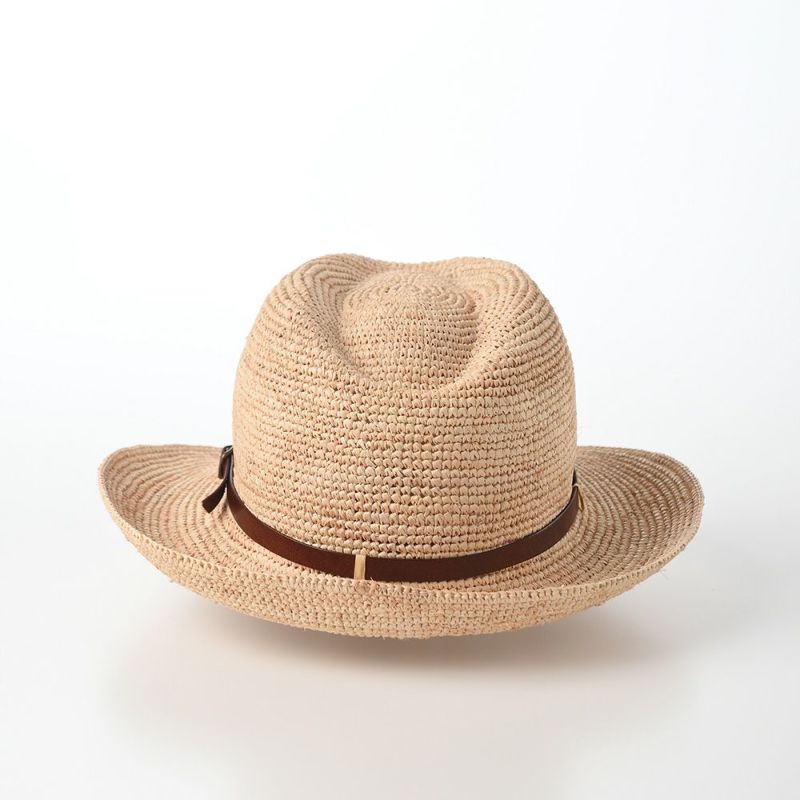 マローネのラフィアハット Rollable Raffia Hat（ローラブル ラフィアハット）  ブラウン