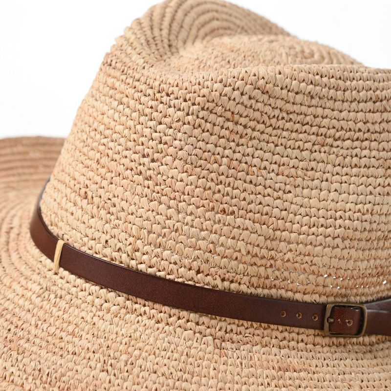 マローネのラフィアハット Rollable Raffia Hat（ローラブル ラフィアハット）  ブラウン