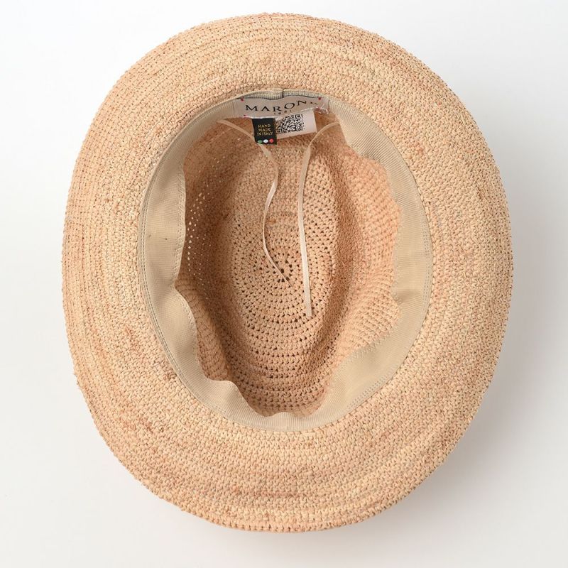 マローネのラフィアハット Rollable Raffia Hat（ローラブル ラフィアハット）  ブラウン