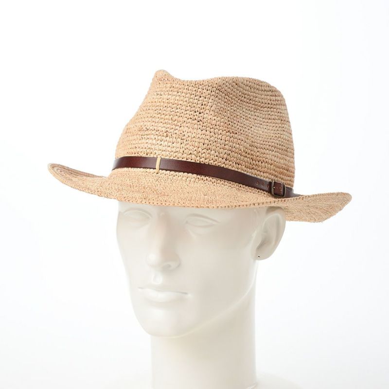 マローネのラフィアハット Rollable Raffia Hat（ローラブル ラフィアハット）  ブラウン