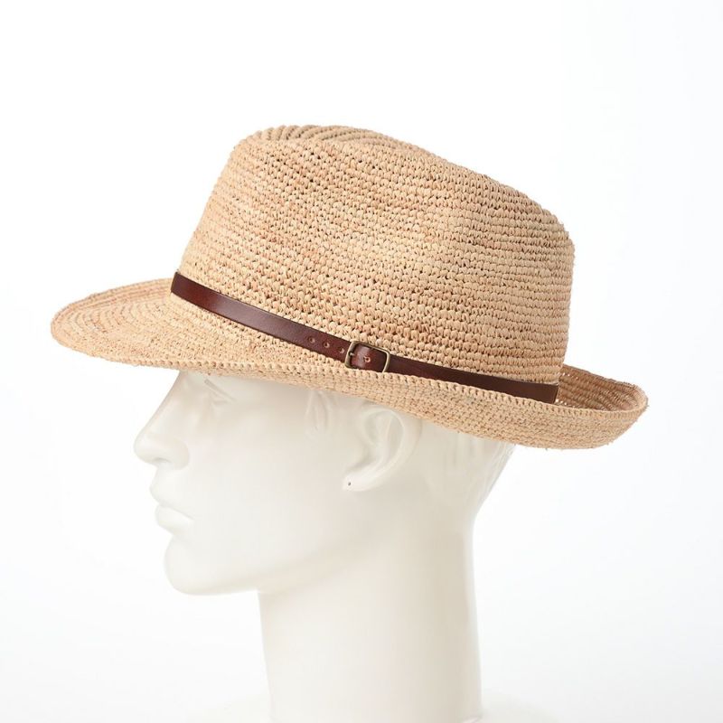 マローネのラフィアハット Rollable Raffia Hat（ローラブル ラフィアハット）  ブラウン