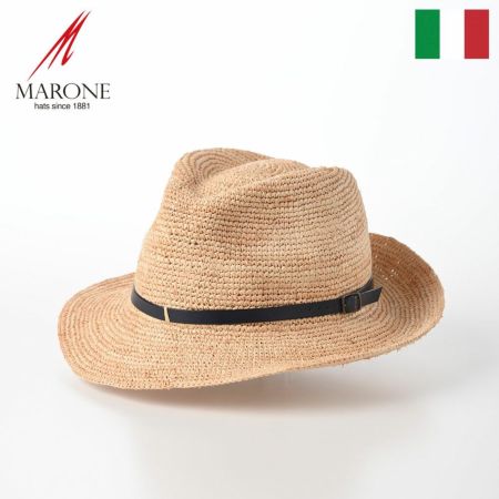 マローネ ラフィアハット Rollable Raffia Hat（ローラブル ラフィアハット） ネイビー | 帽子通販 時谷堂百貨【公式】