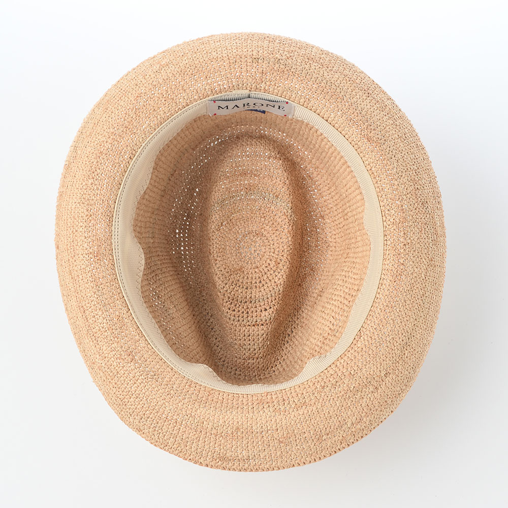 マローネのラフィアハット Rollable Raffia Hat（ローラブル ラフィアハット）  ネイビー