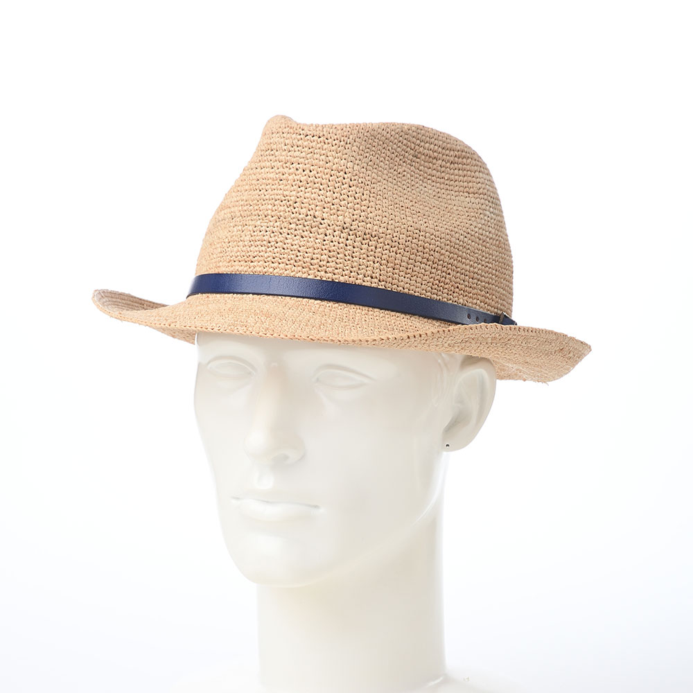 マローネのラフィアハット Rollable Raffia Hat（ローラブル ラフィアハット）  ネイビー