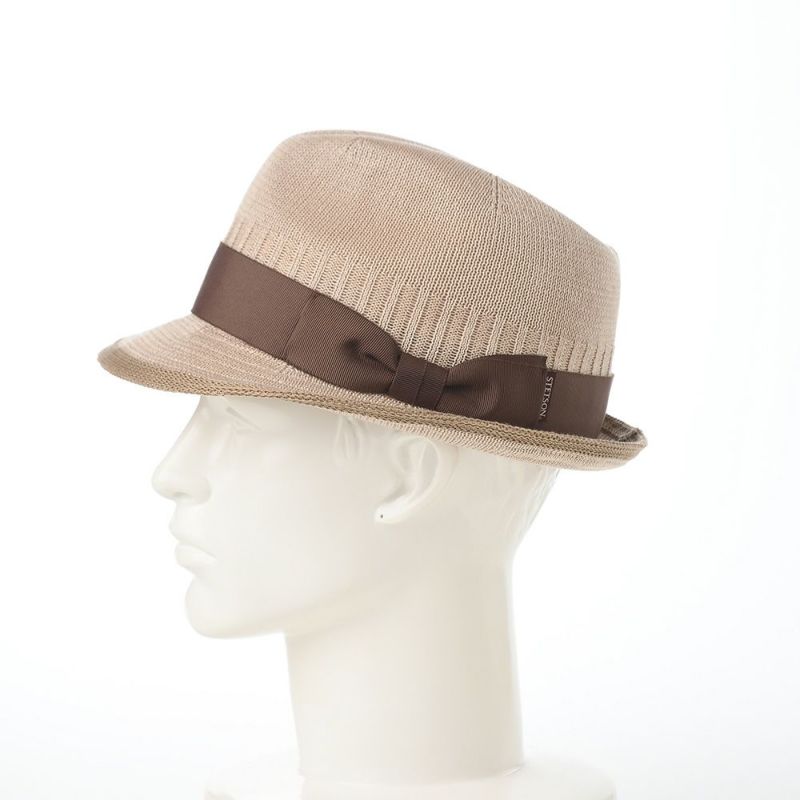 ステットソンのソフトハット SILK THERMO PIPING HAT（シルクサーモ パイピング ハット） SE761 ベージュ