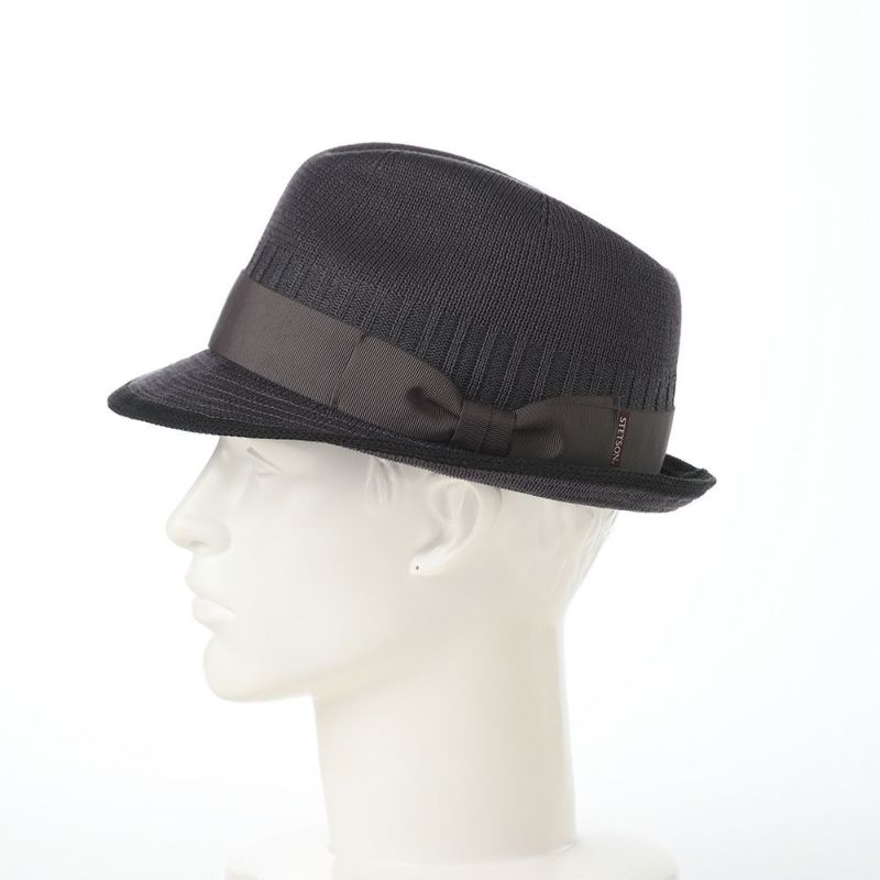 ステットソンのソフトハット SILK THERMO PIPING HAT（シルクサーモ パイピング ハット） SE761 チャコール