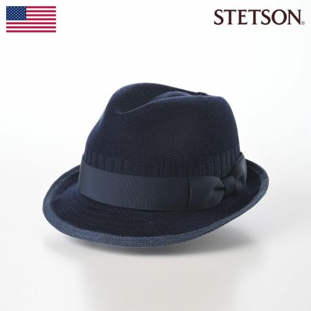 ステットソンのソフトハット SILK THERMO PIPING HAT（シルクサーモ パイピング ハット） SE761 ネイビー