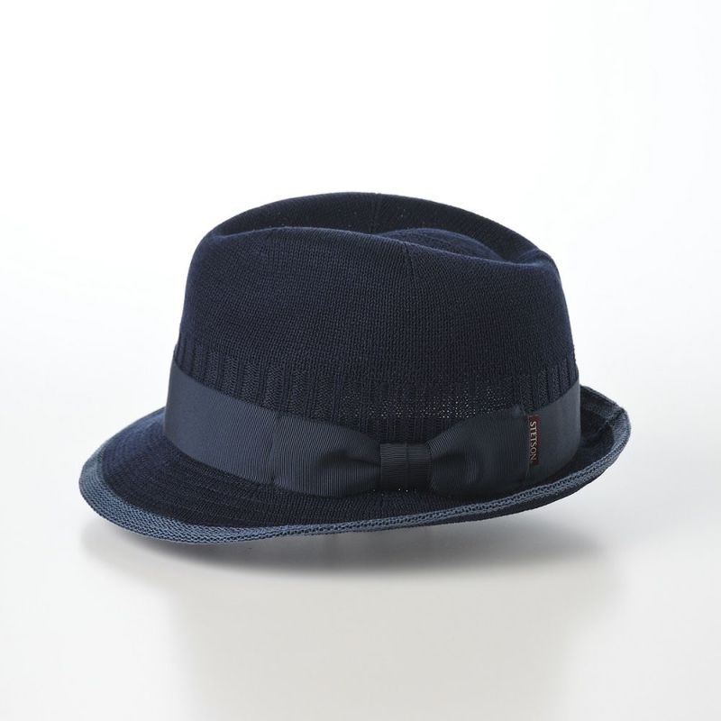 ステットソンのソフトハット SILK THERMO PIPING HAT（シルクサーモ パイピング ハット） SE761 ネイビー