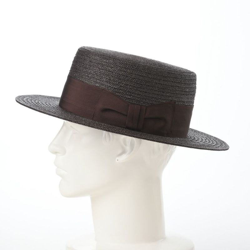 ステットソンのカンカン帽 JUTE BRAID KANKAN HAT（ジュートブレード カンカンハット） SE771 ブラウン