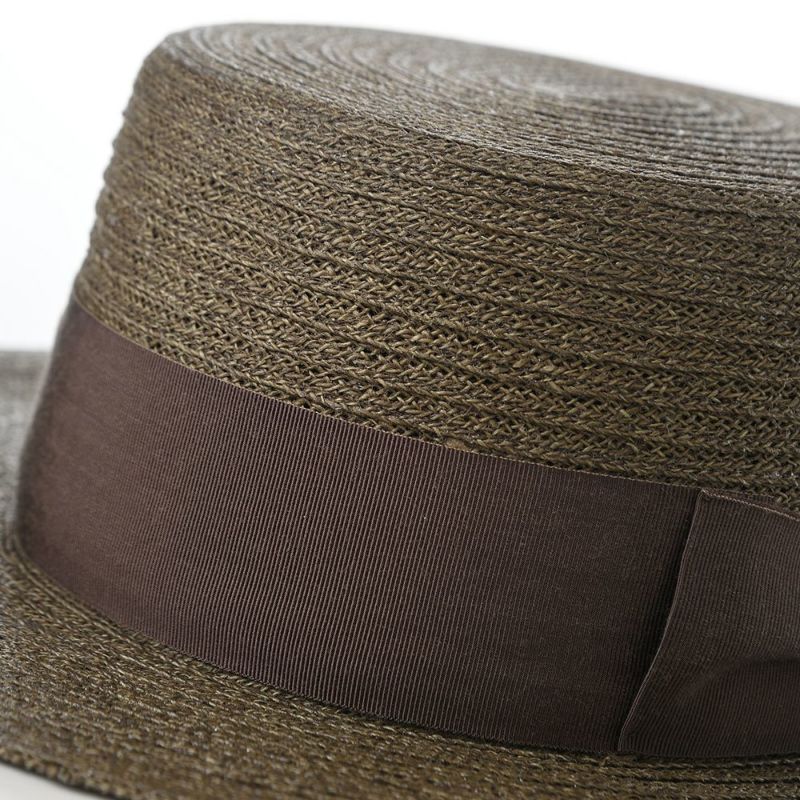 ステットソンのカンカン帽 JUTE BRAID KANKAN HAT（ジュートブレード カンカンハット） SE771 オリーブ