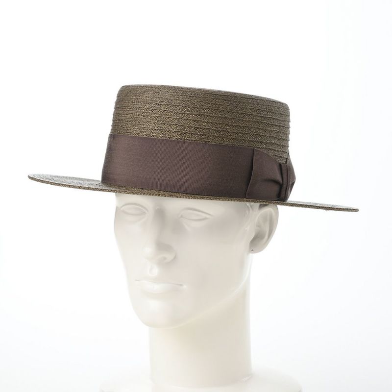 ステットソンのカンカン帽 JUTE BRAID KANKAN HAT（ジュートブレード カンカンハット） SE771 オリーブ