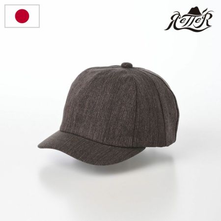 レッターのキャップ Japan Linen Cap（ジャパン リネン キャップ） ブラウン