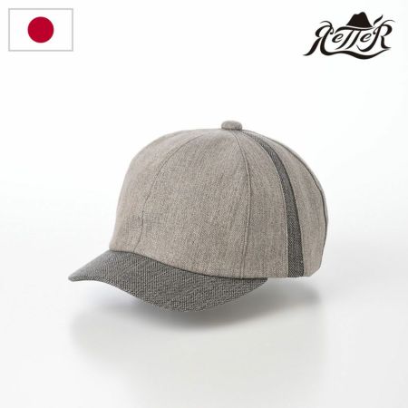 レッターのキャップ Japan Linen Cap（ジャパン リネン キャップ） グレー