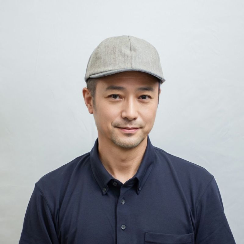 レッターのキャップ Japan Linen Cap（ジャパン リネン キャップ） グレー