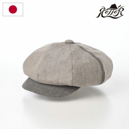 レッターのキャスケット Japan Linen Cas（ジャパン リネン キャス） グレー