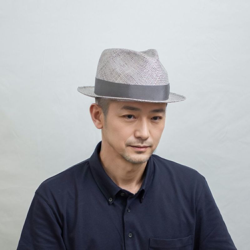 レッターのストローハット The BAO Hat（バオ ハット） グレー