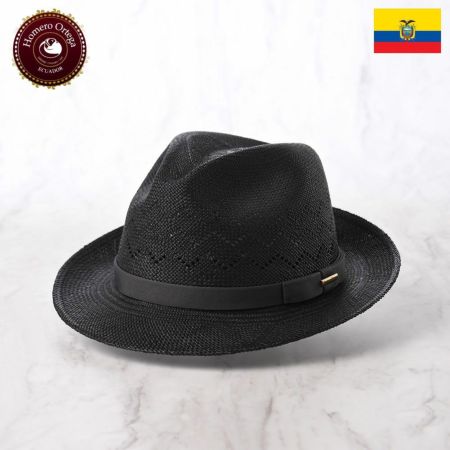 オメロオルテガのパナマハット ZIG ZAG（ジグザグ） ブラック